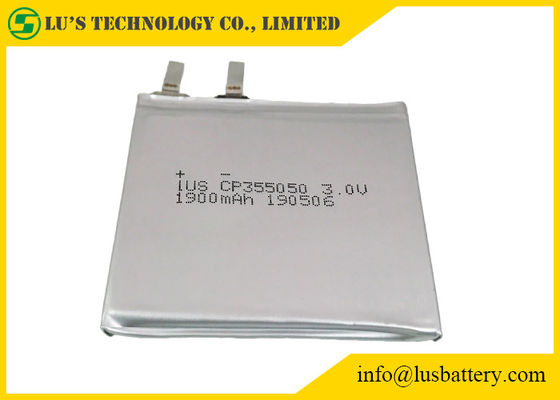 Batteries Limno2 minces de Cp355050 3v 1900mah pour des solutions d'IOT