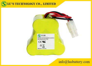 9,6 couleur adaptée aux besoins du client par batterie de l'heure-milliampère NIMH du paquet 3000 de batterie rechargeable de volt